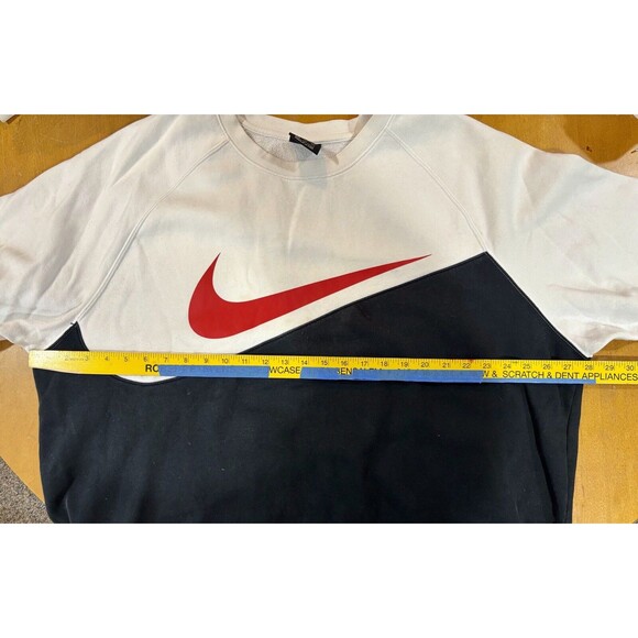 Nike Big Swoosh Colorblock Baggy Crewneck Sweatshirt Men's XXL Y2K Streetwear - Picture 4 of 7